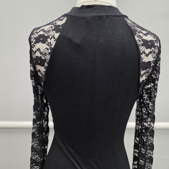 Soprano Black Long Sleeve Lace Dress - Picture 7 of 10